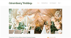 Desktop Screenshot of extraordinaryweddings.net
