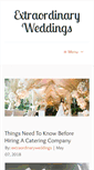 Mobile Screenshot of extraordinaryweddings.net